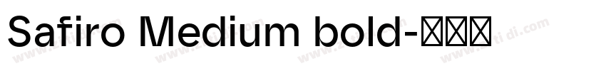 Safiro Medium bold字体转换
